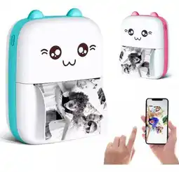 Falabella Mini Impresora Térmica Portátil Inalámbrica Para Celular AZUL oferta