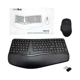 Falabella COMBO TECLADO ERGONOMICO + MOUSE INALAMBRICOS COMODOS oferta