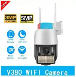 Falabella Cámara Ptz Exterior Wifi 3mp Hd Alarma Sirena Full Color NO INCLUYE SD oferta