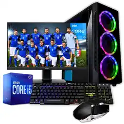Falabella Pc Torre Gamer Cpu Core I5 10400T 32GB Ram 512GB Ssd Gt 1030 2gb Led 22FHD oferta