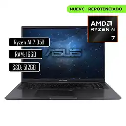 Falabella PORTATIL AMD RYZEN AI 7 350 RAM 16GB DDR5 SSD 512GB 16 WUXGA oferta