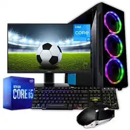 Falabella Pc Torre Gamer Cpu Core I5 10400T 32GB Ram 2TB Ssd Gt 1030 2gb Led 22FHD oferta