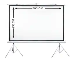 Falabella Pantalla Telón de Proyección Trípode 300 x 230 cm oferta