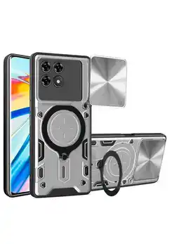 Falabella Estuche Proteccion Camara Con Soporte Para Xiaomi Poco F6 Pro Gris oferta