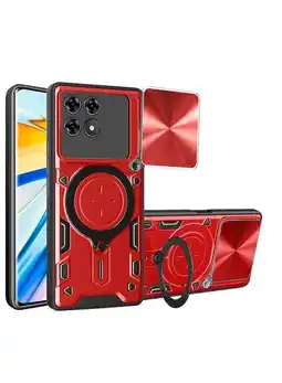 Falabella Estuche Proteccion Camara Con Soporte Para Xiaomi Poco F6 Pro Rojo oferta