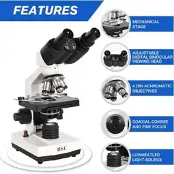 Falabella MIcroscopio Binocular Compuesto HSL 40X-2500X oferta