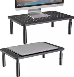 Falabella 2 Bases Soporte Para Monitor Portátil Pc Ajustable Ergonómic oferta