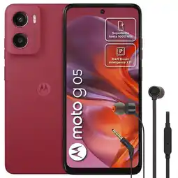 Falabella Celular Moto G05 128GB/4GB Rojo + Audífonos Tune 110 Blk oferta