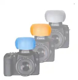 Falabella Difusor Flash Para Camaras Canon Nikon Dslr De 3 Colores oferta