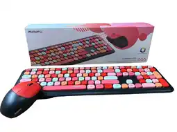 Falabella Combo Inalámbrico Teclado Y Mouse Mofii 666 2,4g Negro Teclas Colores oferta