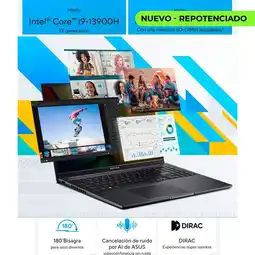 Falabella Portatil Vivobook 16 Inte Core i9-13900H RAM 16GB 1TB SSD 16 Pulgadas Win11 Pro ((Pre-Activado) oferta