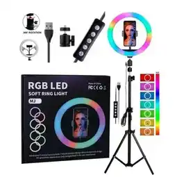 Falabella Aro De Luz Multicolor 26 cm RGB + Trípode oferta