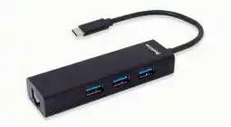 Falabella Hub 4 en 1 USB-C a 3 USB 3.0/Ethernet RJ-45 oferta