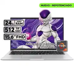 Falabella PORTATIL VIVOBOOK M1502YA-BQ925 RYZEN 7 5825U 24GB RAM 512GB SSD 15,6'' FHD oferta