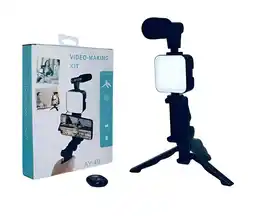 Falabella Kit Estabilizador Soporte Celular Luz Led Blog Video oferta