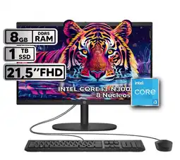 Falabella TODO EN UNO INTEL CORE I3-N300 8GB RAM 1TB SSD PANTALLA 215 FHD BLACK oferta