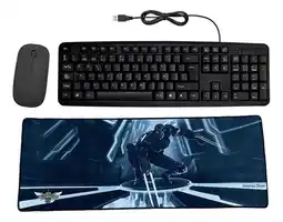 Falabella Combo Teclado Alambrico + Mouse Inalámbrico + Pad Mouse Warrior kb502 oferta