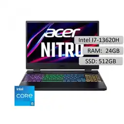 Falabella PORTATIL GAMER NITRO LITE Intel Core i7 13620H 16GB DDR5 512GB RTX 3050 16″ WUXGA oferta
