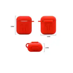 Falabella Estuche Funda Protector Para Apple AirPods 1 y 2 En Tpu - Rojo oferta