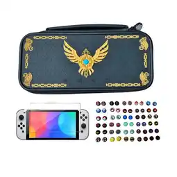 Falabella Estuche Edicion Monster Hunter + Vidrio + 2 Grips Para Switch Oled oferta