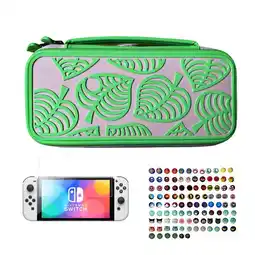 Falabella Estuche Edicion Animal Hojas + Vidrio + 2 Grips Para Switch Oled oferta