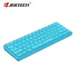 Falabella Teclado Inalámbrico Recargable Mecánico Bt Jertech JK530 Azul oferta