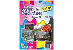 Falabella Papel Fotografico 180 Gramos, Premium, A4 X 100 Unidades oferta