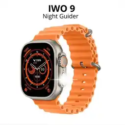 Falabella Reloj inteligente Mobulaa IWO 9 Ultra Con Linterna - Correa Naranja oferta