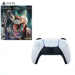 Falabella Control 5 Blanco Con Juego Devil My Cry Ps5 oferta