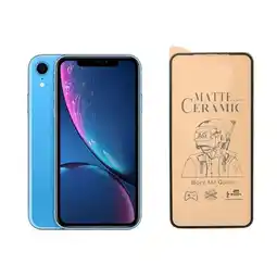 Falabella 3 X Vidrios Templado Mate Cerámica Antihuella Para iPhone Xr oferta