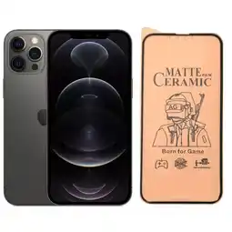 Falabella 3 X Vidrios Templado Mate Cerámica Antihuella Para iPhone 12 Pro oferta