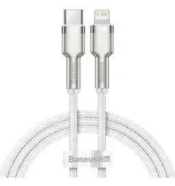 Falabella Cable Premium Tipo C a Lightning Trenzado 1m Blanco oferta