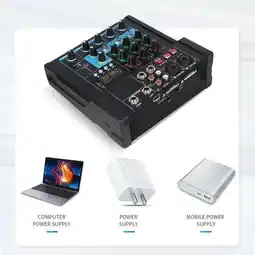 Falabella Bake Mezclador De 4 Canales Consola De Mezcla De Sonido Dos Microfonos oferta