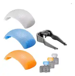 Falabella Difusor Para Flash 3 Colores Canon Nikon Dslr oferta