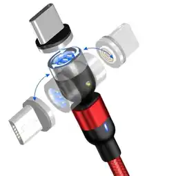 Falabella Cable Carga Rápida-Datos magnético 1 mt - 3 en 1 oferta