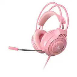 Falabella AUDIFONOS DIADEMAS RGB GAMER ROSADOS XTECH ESTEREO oferta
