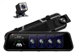 Falabella Espejo Retrovisor Pantalla Con Cámara Dual Frontal Y Reversa oferta