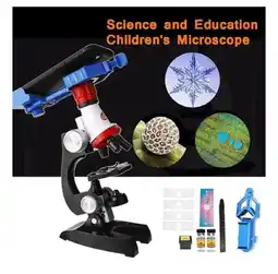 Falabella Microscopio Monocular Niños Didactico 100 x con soporte para celular oferta