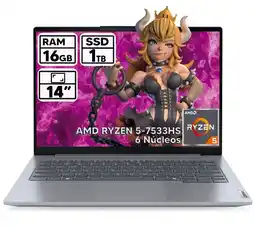 Falabella PORTATIL THINKBOOK RYZEN 5-7533HS 16GB RAM 1TB SSD 14 WUXGA oferta