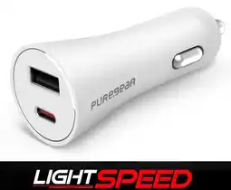 Falabella Cargador para Auto 30W USB A y USB C Lightspeed oferta