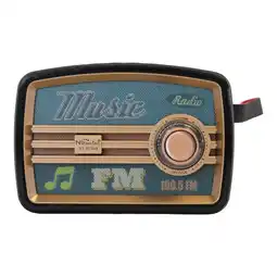 Falabella Radio FM Portatil Retro Con Bateria Recargable oferta