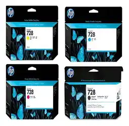 Falabella JUEGO CARTUCHO 728 NEGRO - COLORES 130 ML ORIGINAL oferta