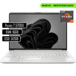 Falabella Portatil 15 Amd Ryzen 7 5700u Ram 16gb DDR4 SSD 512gb Pantalla 15.6” oferta