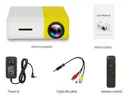 Falabella Mini Proyector Portátil YG300 LED 600 Lúmenes, HDMI/USB, Protege Ojos oferta