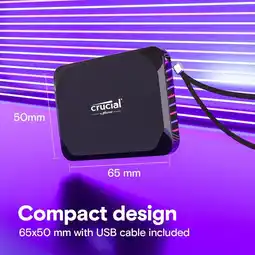 Falabella SSD 2TB Crucial X9 Externo 1050MBs Disco Solido oferta