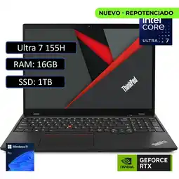 Falabella PORTATIL THINKPAD P16 ULTRA 7 155H RAM 16GB SSD 1TB WIN11 PRO RTX 500 oferta