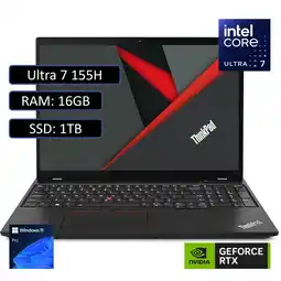 Falabella PORTATIL THINKPAD P16 ULTRA 7 155H RAM 16GB SSD 1TB WIN11 PRO RTX 500 oferta