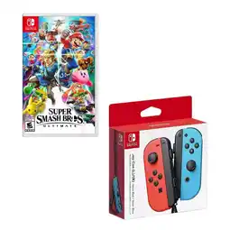 Falabella Control Switch Joy-con Neon Con Juego Super Smash Bross oferta