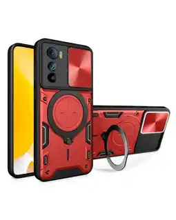 Falabella Funda Prot Camara Con Soporte Compatible Moto Edge 30 Rojo oferta