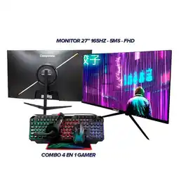 Falabella Monitor Infinity 27 165hz + Combo 4 en 1 Gamer oferta
